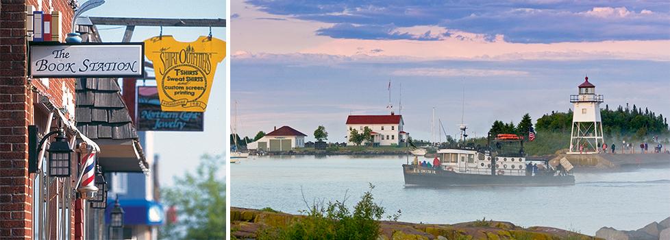 Grand Marais Lodging Grand Marais MN Aspen Lodge Grand Marais   Hero Shop Harborcg Boat2 